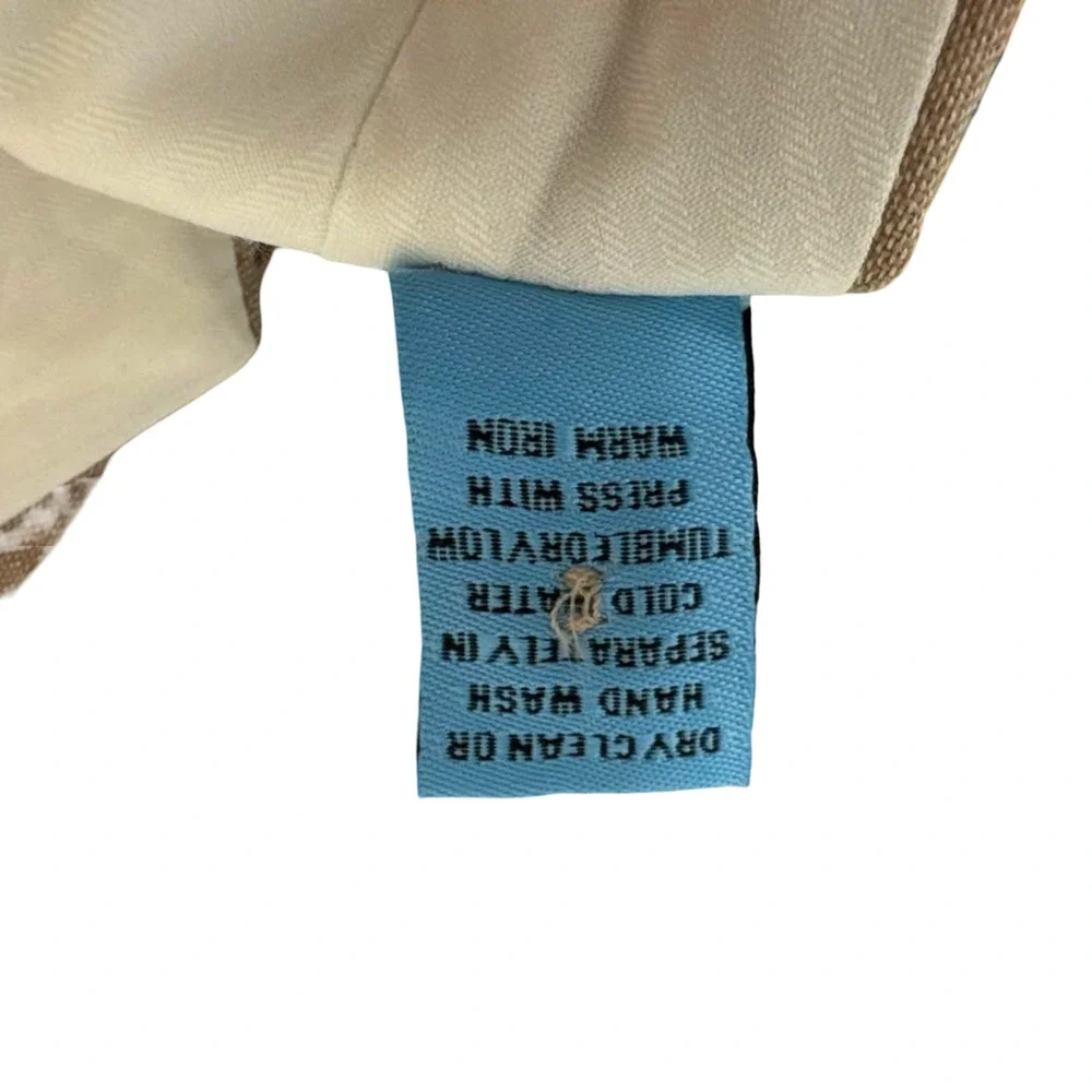 Inserch 100% Linen Mens Taupe Beige Pleated Dress Resort Pants NWT sz 38 x 35
